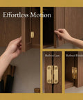 12 Pack Mini Antique Cabinet Hinges With Rounded Corners Iron Material Four Hole Vertical Mount 1.4 Inch Size on wood cabinets