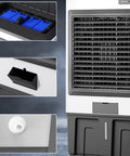 Beat The Humidity Fast With This No Sweat Evaporative Air Cooler And Swamp Cooler Built As A Cooling Beast with blue ice packs and fan.