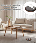 Heavy Duty 24Pcs Furniture Sliders Moving Tools With Foam Pads For Smooth Gliding On Hard Floors Easy To Install Sofa Dolly And Washer Ramps displayed in a living room setting with a large sofa.