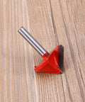 Estink V Groove Router Bit 6mm Shank Solid Alloy Double Edge Chamfer Cutter For Acrylic Mdf PVC Sign Lettering And Decorative 3D Engraving Projects on wood