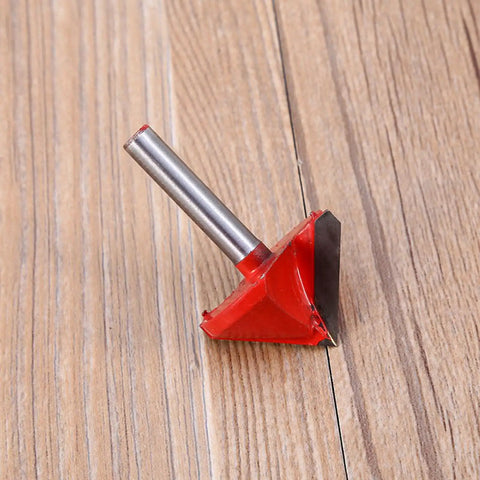 Estink V Groove Router Bit 6mm Shank Solid Alloy Double Edge Chamfer Cutter For Acrylic Mdf PVC Sign Lettering And Decorative 3D Engraving Projects on wood