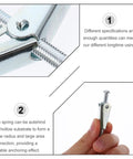 Heavy Duty Drywall Toggle Bolt Kit with Wing Nuts 20 Pcs showing M5 and M6 full-thread iron expansion anchors for ceilings and walls