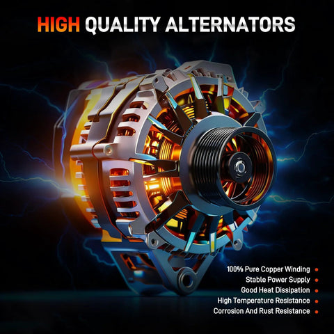 12V 150A Drop-In DIY Friendly Car Alternator Replacement For Kia Optima 2014 2015 Sorento 2012 2014 Hyundai Sonata 2014