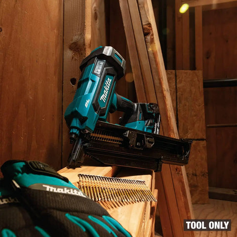 18V LXT Cordless Framing Nailer With 21 Degree Full Round Head, 3-1/2 Inch, Tool Only on wooden surface
