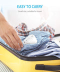 Expandable Wireless Outlet Switch Kit with Remote Controls, compact design fits in suitcase with clothes