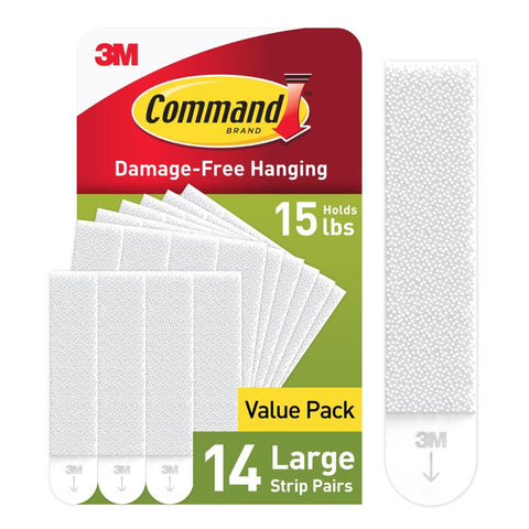 Damage Free Large Picture Hanging Strips Hold Up To 16 Pounds With 56 White Adhesive Strips In 28 Pairs No Tools Required Package