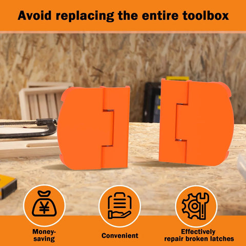 Two Pack Replacement Latches For Craftsman Tool Box Compatible With Craftsman Mechanical Tool Kits, 3D Printed PETG Durable Hinges