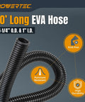 10 Ft Dust Collection Hose Kit With 5 Fittings For Woodworking Tools And Shop Vacuums Fits 1 In And 1-1/2 In OD Ports
