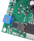 Close-up view of the Dead On Accurate MQ2 Smoke Detector Module Featuring Sharp Alarm Buzzer And Relay Switch circuit board.