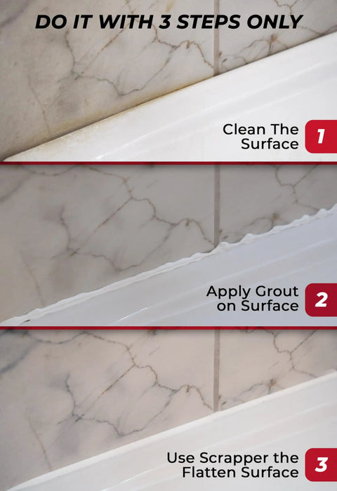 Grout Repair Kit White 8.8 Oz Quick Dry Tile Grout Filler Tube Restore And Seal Bathroom Floors And Walls Fix Gaps Joints