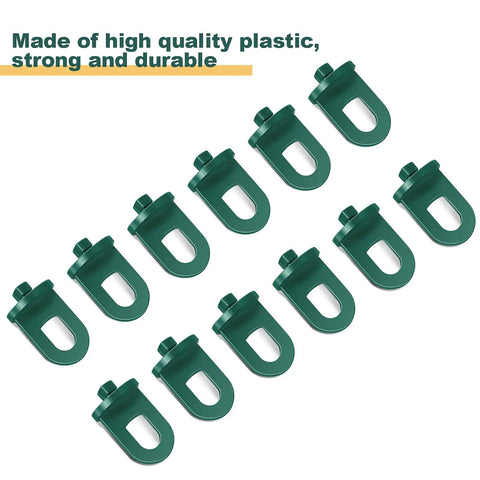 50 Pack Greenhouse Twist Clips Plastic Plant Hanging Hooks For Shading And Fixing Netting In A Clear Box Aluminum Insulation Compatible Garden Clips For Easy Setup And Multipurpose Use