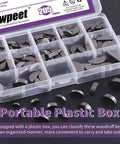 Woodruff Keys Assortment Kit Pro Grade 205Pcs 12 Sizes 3mm 4mm 5mm 6mm Half Moon Semicircle Bond Keys in plastic box