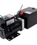 Heavy Duty Hydraulic Power Unit For Car Lifts 220V AC Single Phase With Six Quart Oil Reservoir black motor unit with controls