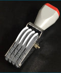 Killer 4 Digit Number Roller Stamp With Changeable Dial Wheel For Egg Dating And Custom Marking shows heavy duty rubber stamp with adjustable dials.