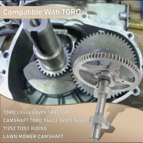 Camshaft Kit With Gaskets And Oil Seal For Lawn Tractors And Riding Mowers Replaces 84005207 793880 697110 795387 793583 792681 791942 795102 Includes 272475S Gasket With Fastening Screws Fits Toro LX426 And Other Common Engine Models, metal camshaft