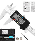 6-Inch Digital Caliper With Large LCD Screen, Stainless Steel Vernier Caliper, Auto Off, Inch Millimeter Conversion, High Precision 0.001 Inch in kit