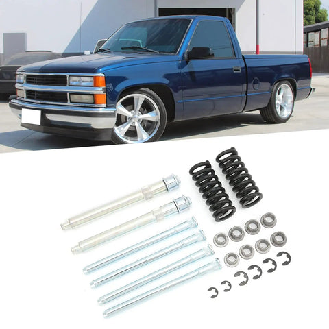 Front Door Hinge Repair Kit With Pin, Bushings And Spring For Chevy C1500 C/K Series Trucks, Easy Install To Stop Door Sag
