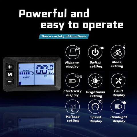 Electric Bike Controller Kit 24V 36V 48V 350W Brushless Motor Controller With LCD Display Ride Ready 17A Ebike Speed Controller For Smooth Throttle And Long Range Fits E Bikes And Scooters Ultra Durable Power Management
