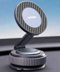 MagSafe Car Phone Holder With All Metal Aluminum Alloy Build 360 Degree Rotating Tough As Nails Yet Sleek Ultra Stable Suction Cup