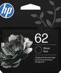 Heavy Duty Black Printer Ink Cartridge Works As A Solid Workhorse Delivering Crisp Pages And Bold Text For Daily Hustle Or Weekend Tasks Compatible With Smooth Operating Envy Printers - HP 62 Cartridge Packaging.