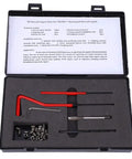 M4x0.7 Thread Repair Kit 30 Piece Stainless Steel Inserts Set With Twisted Drill Tap Wrench And Breaker For Aluminum And Soft Metals High Strength Wear Resistant Female Thread Repair in case