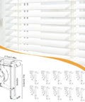 Straight Up Clear Valance Clips For Window Blinds Set To Replace Damaged Or Missing Hardware In 2 Inch Size, clear clips with blinds.