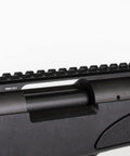Picatinny Rail Mount For Remington 700 Short Action Rifles 0 MOA on rifle receiver, side view