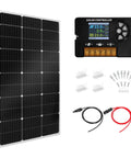 100W Monocrystalline Solar Panel Kit With 30A PWM Controller For RVs Boats And Cabins Off Grid Ready 12V And 24V System