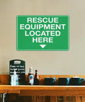 Equipment Storage Safety Caution Sign 8x12 Aluminum Plaque With Reflective Sheeting Rust Free Water Repellent