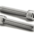 Close-up of 1/4-20 x 2-1/2 Inch Socket Head Cap Screws Forged From 304 Stainless Steel Heavy Duty for secure fastening.