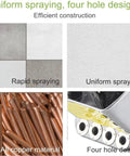 No Sweat Heavy Duty Pneumatic Mortar Sprayer And Plaster Gun image showcasing all copper material, rapid spraying, and four hole design.
