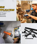 Wide application of Built Tough Carbon Steel M2.5x6 Flat Head Socket Cap Screws 100 Piece Bundle Black Oxide Coated.
