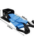 Close-up of Wheel Lifter For Hi Lift Jack Off Road Recovery Accessory Heavy Duty 4WD Lifting Tool with nylon-coated hooks.