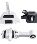 Engine Mount Kit For Hyundai Elantra And Elantra GT 2017-2020 1.4T 1.6T 2.0L And 2018-2020 Elantra GT 1.6T 2.0L 3 Piece Direct Fit OE Replacement Beefed-Up Build, showing three metal engine mounts