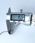 Measuring 304 Stainless Steel Wire Rope 1/16 Inch X 328 Foot Spool With 7X7 Flexible Design using digital caliper.