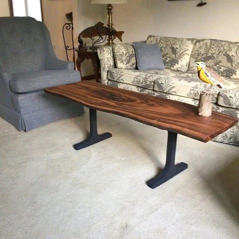 Handcrafted Steel Table Legs 16 Inch Height Set Of 2 For Benches And Coffee Tables Industrial Modern Vibe Leg Supports In Living Room