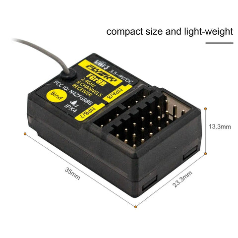 8 Channel 2.4GHz RC Receiver With PWM PPM IBus Output For Cars And Boats AFHDS 3 Compatible Works With PL18 NB4 NB4 Lite FRM302 Transmitters