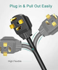Image of Heavy Duty Dryer Extension Cord 4 Prong 30 Amp NEMA 14 30P To 14 30R For Dryer Power And EV Charging 125 Volt To 250 Volt 10 Feet