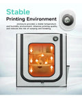 Fireproof 3D Printer Enclosure With LED Light For A1 Compatible Printers showing stable printing environment feature