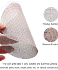 Grab These 50 Piece 6 Inch Mesh Sanding Discs With Hook And Loop Back For Metal Drywall Work Super Smooth Wet Or Dry Grind Finish Power Tool Accessory Essential Grit 80 To 800 showing open grille design for effective sanding.