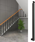 Quick Install Black Stair Balusters Side Mount Deck Railing Posts With Go Anywhere Screw Kit For Lofts Flexes To Match Layout Built Damn Tough Smudge Free Matte Finish