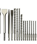 Go To 17 Piece SDS Plus Drill And Chisel Set For Concrete And Masonry, Carbide Tipped Rotary Hammer Bits With Strong Shank Connection