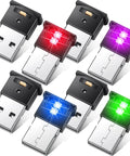2 Pack Mini USB LED Lights For Car Laptop And Office Lit Ambient Mood Lighting With 8 Color Options 5V USB Powered Adjustable