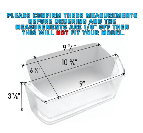 Door Shelf Bin Replacement DA97-12935A showing dimensions for RF220NCTABC RF220NCTASP RF220NCTASR RF220NCTAWW RF221NCTABC
