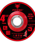 Shop Tested 4 1/2 Inch Type 27 Depressed Center Metal Cut Off Wheel And Grinding Discs 7/8 Inch Arbor for cutting metal.