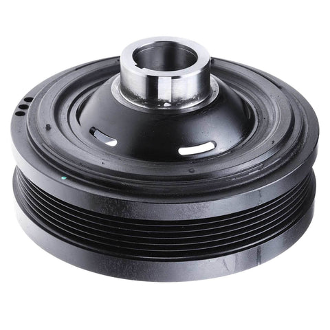 Harmonic Balancer Crankshaft Pulley For Mercedes Benz 3.5L V6 DOHC Engine, front view showing solid plug-and-play fit design.