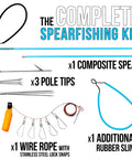 Travel Ready Fiberglass Pole Spear For Spearfishing With 3 Prong Paralyzer Tips, 72 Inch Harpoon, Includes Line Holder And Travel Bag