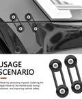 Front and Rear Bumper Quick Release Clips Kit for Most Cars Universal Bumper Fasteners Installed on Black Car
