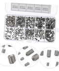Tough Stuff 300pcs Stainless Steel Allen Head Socket Screw Set Assembly Kit Tools Featuring Oval Cup Point Internal Drive Fasteners For Pro Mechanics And Industrial Jobs Solid Heavy Duty Gear Really Kick Ass Deal For Your Next Gig., assorted M3 and M4 stainless steel socket screws in organizer case
