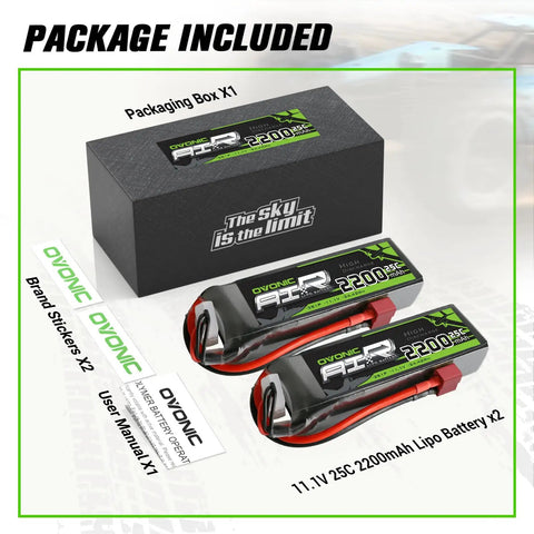 3S 2200mAh 11.1V LiPo Battery With Dean Style T Connector For RC Planes Helicopters Drones Quads Cars And Boats 25C Discharge